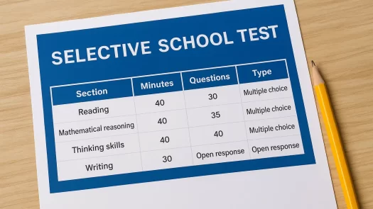 selective school test